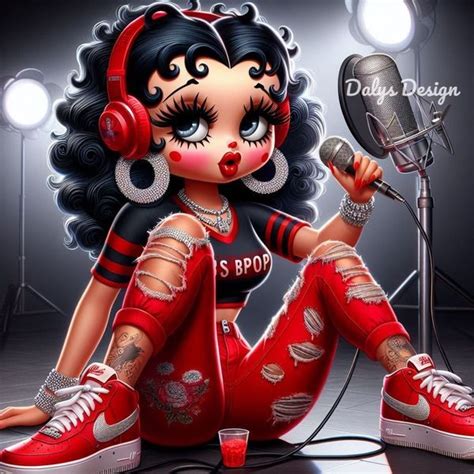 Betty Boop Creaciones By Daly In 2024 Betty Boop Art Black Betty