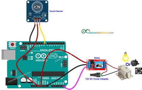 Arduino Touch Sensor Relay Arduino Tutorial