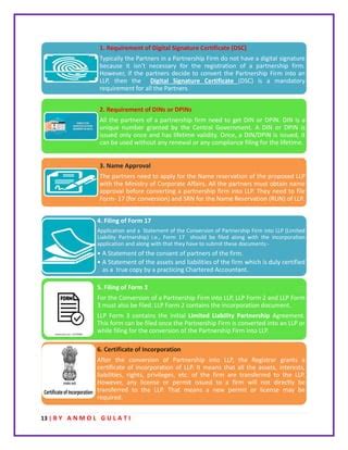 Conversion Of Partnership Firm Into Llp Pdf