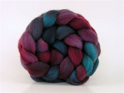 Shetland Wool Roving Hand Dyed Spinning Or Felting Fiber Etsy Hand