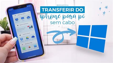 Como Transferir Fotos E V Deos Do Iphone Para Pc Sem Cabo Youtube