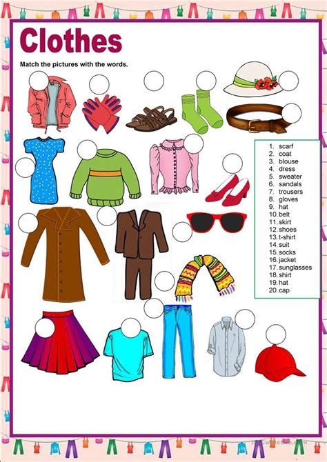 Fashion Clothes English Clothes English Lessons Teaching English