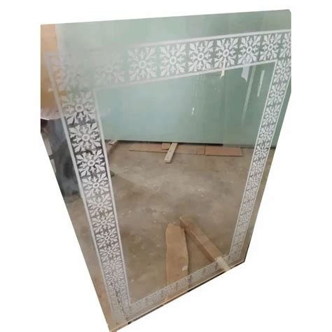 Rectangular Mm Light Mirror Glass For Saloon At Rs Sq Ft In Noida