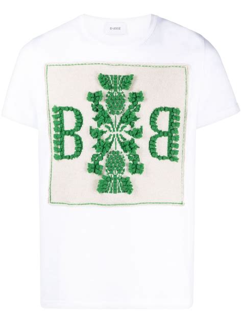 Barrie Cashmere Logo Patch T Shirt Farfetch