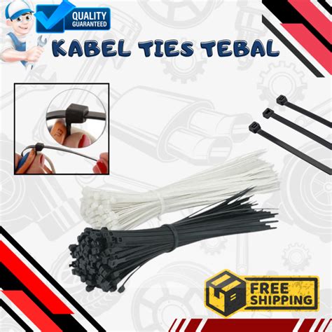 Kabel Tis 10 Cm 15 Cm 20 Cm 25 Cm 30 Cm Cable Ties Tie Nylon