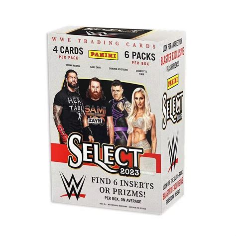 2023 Panini WWE Select Wrestling Trading Card Blaster Box With 6