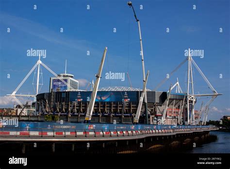 General View Of The Principality Stadium Ahead Of The 2017 Uefa