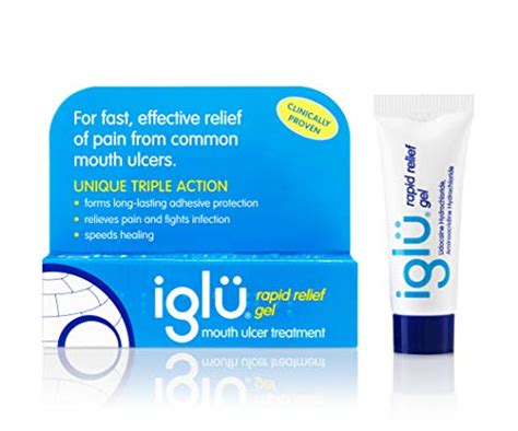 Iglu Rapid Relief Gel Mouth Ulcer Treatment To Relieve Pain Fight