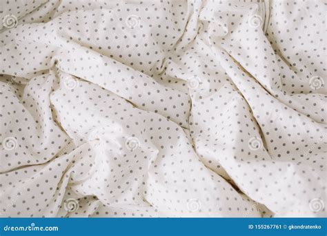 Fabric Texture Background Wrinkled Crumpled Fabric Top View Of