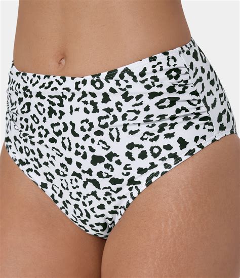 Women S Triangle Leopard Print Bikini Bottom Halara