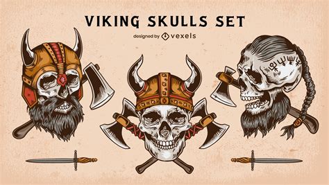 Viking Skull Vector