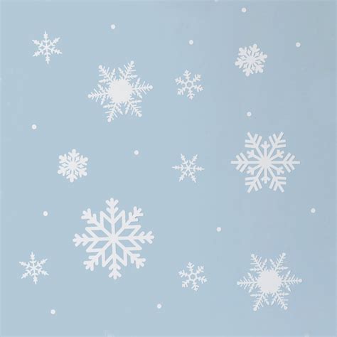 White Snowflake & Snow Dot Wall and Window Stickers – Kidscapes