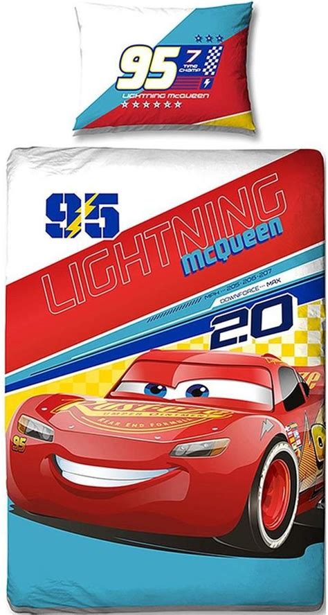 Disney Cars Cars Lightning Mcqueen Single Duvet Cover Set Kids Bedding