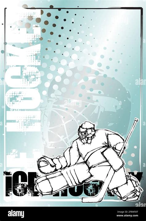 Ice Hockey Poster Background Stock Vector Image And Art Alamy