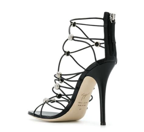 Giuseppe Zanotti Design Strappy Crystal Sandals Shoes Post