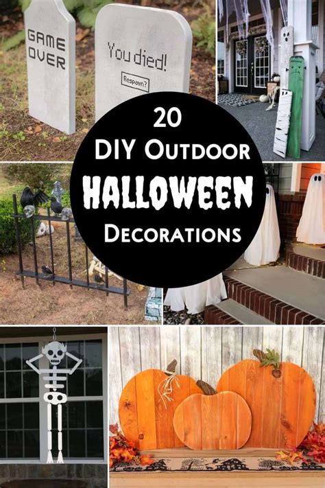 Fun Or Scary Diy Outdoor Halloween Decorations Halloween Diy