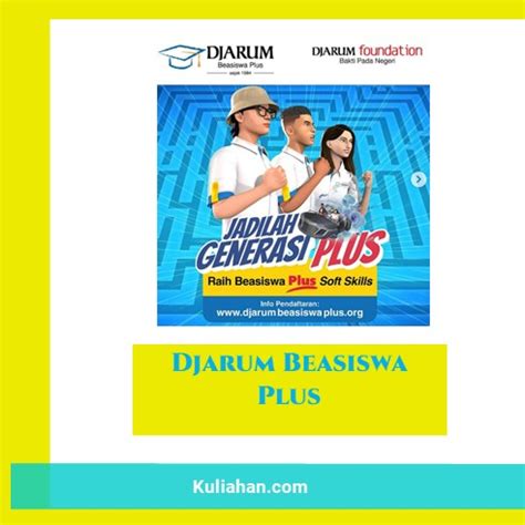 Djarum Beasiswa Plus Untuk Mahasiswa Diploma Dan S