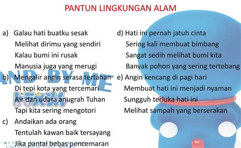 Contoh Pantun Tentang Lingkungan Alam Pantun Indonesia