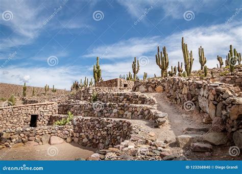 Pucara De Tilcara Pre Inca Ruins Tilcara Jujuy Argentina Stock