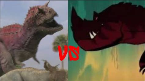 Disney Carnotaurus Vs Horned T Rex Primal Youtube