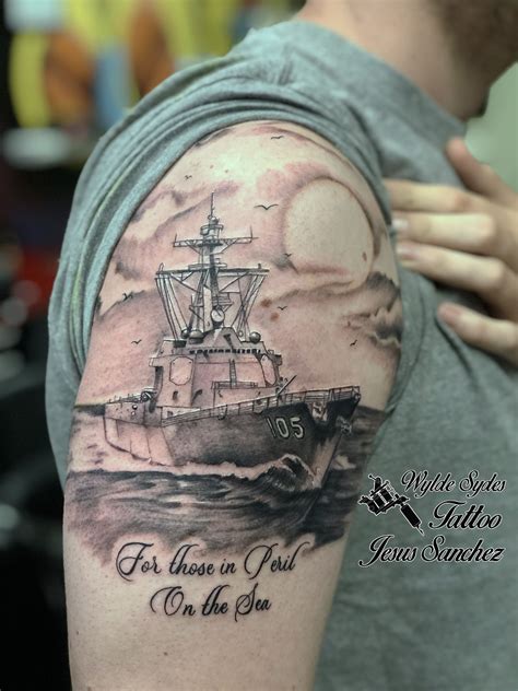 U S Navy Destroyer Tattoo Ship Tattoo Navy Tattoos Us Navy Tattoos