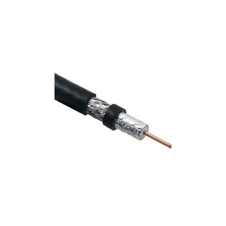 RG11 cabo coaxial 716 triax alumínio preto bobina externa de 305 metros