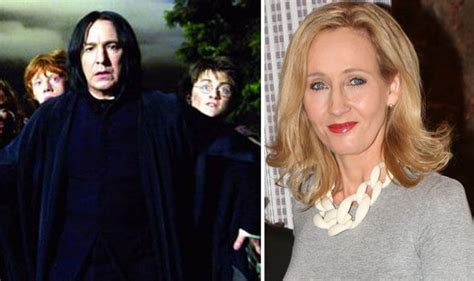 Jk Rowling Reveals Why Harry Potter Named His Son After Snape Celebrity News Showbiz And Tv