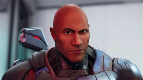 Fortnite The Foundation Face Reveal Dwayne The Rock Johnson In