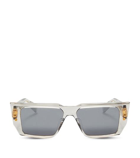 Womens Balmain Eyewear White B Vi Rectangular Sunglasses Harrods Uk