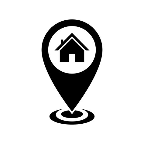 House Location Icon Vector Home Address Map Symbol Concept 24072219