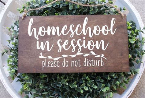 Homeschool In Session Please Do Not Disturb Sign Office Sign Etsy