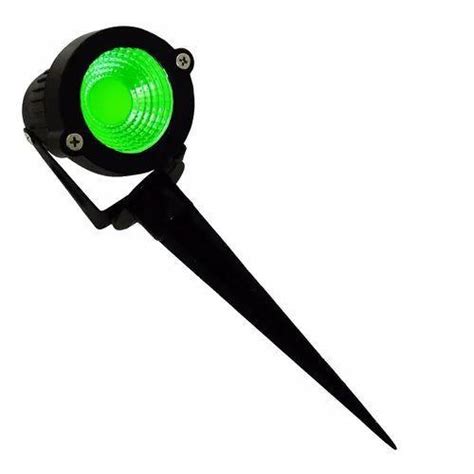 Kit 2 Espeto De Jardim Luminária Led 7w Cob Verde Decoração Casa