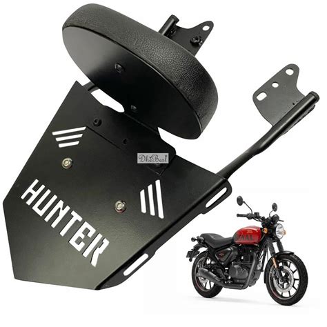 Dhe Best Bike Backrest Cushion Back Rest For Royal Enfield Hunter 350