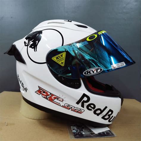 Helm Full Face KYT RC Seven Putih Original Helm Murah Helm Pria