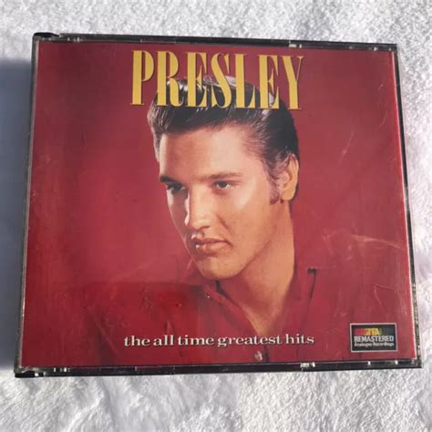 The All Time Greatest Hits Elvis Presley 2 Cd Rock Remastered Vgc Tracked 997 Picclick Au