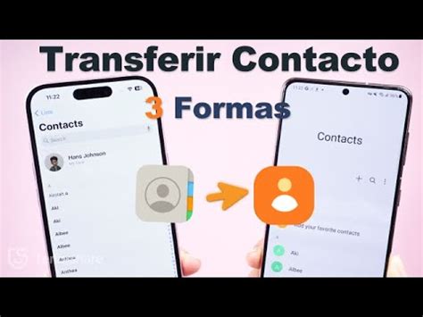 3 FORMAScómo transferir contactos de iPhone a Android sin PC YouTube