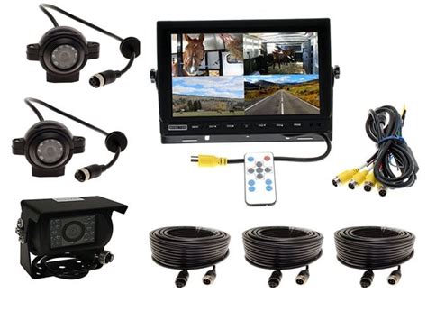 10 High Def Quad Screen 1 Rear 2 AHD Eye Cameras Complete System