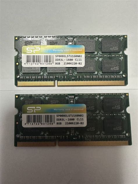 Yahooオークション シリコンパワーノートpc用メモリー16gb8gb×2d