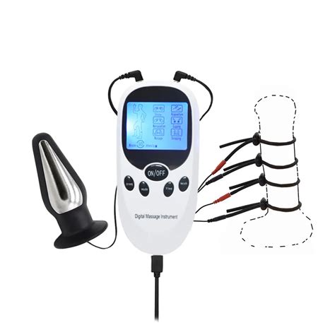 Progrès L Plug anal Plus BDSM Boîtier D alimentation Électro Choc D impulsion Anal Godemichet