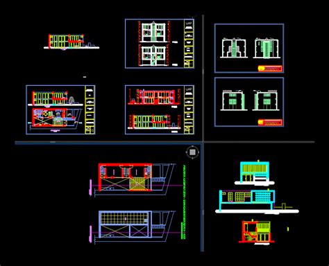 Vivienda Unifamiliar De Dos Niveles En DWG Librería CAD