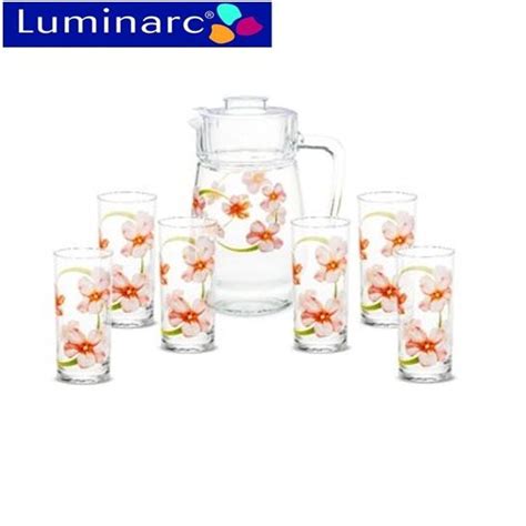 Luminarc Sweet Impression 7 Pieces Tivoli Drink Water Set Minuman Sweet