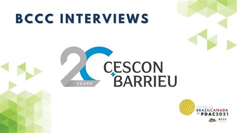 Interview Cescon Barrieu Brazil Canada At Pdac Youtube