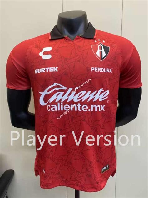 Player Version Atlas Away Red Thailand Soccer Jersey Aaa