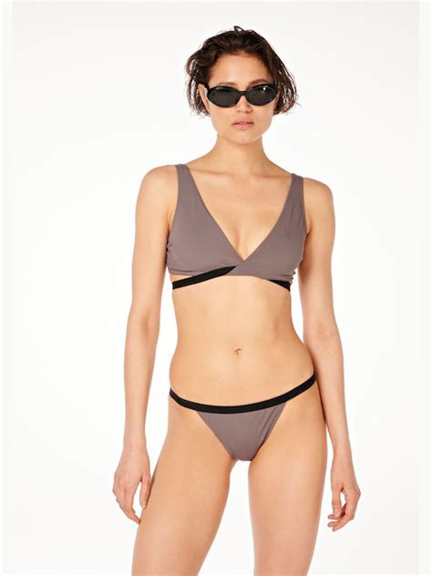Meyia Set Bikini Τριγωνάκι Γκρι M Skroutz gr