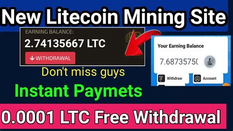 High Paying Ltc Faucet Ltc Live Withdrawal Free Litecoin