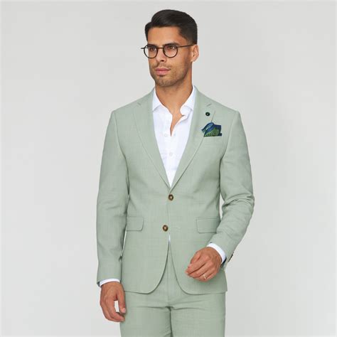 Mint Green Slim Fit Suit ZOLF SHOP