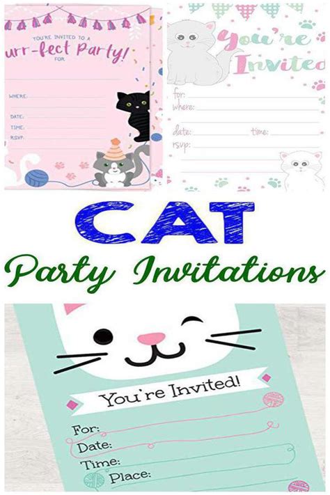 Best Cat Party Invitations