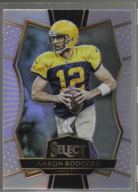 Panini Select Premier Level Silver Prizm Aaron Rodgers For