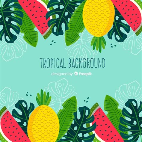 Fundo Tropical Vetor Gr Tis