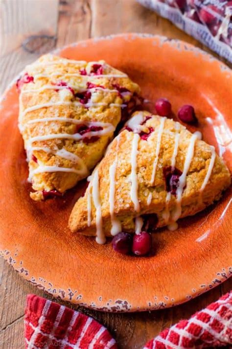 Glazed Cranberry Orange Scones Sally S Baking Addiction